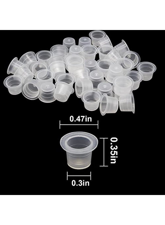 Tattoo Ink Caps - 200Pcs Disable Tattoo Ink Goblets 8mm Cup Tattoo Tattoo for Tattoo Ink Supplies Tattoo Kit Tattoo Ink - Image 2