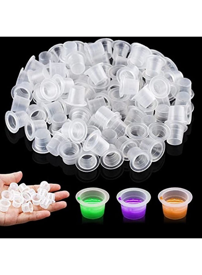Tattoo Ink Caps - 200Pcs Disable Tattoo Ink Goblets 8mm Cup Tattoo Tattoo for Tattoo Ink Supplies Tattoo Kit Tattoo Ink - Image 1