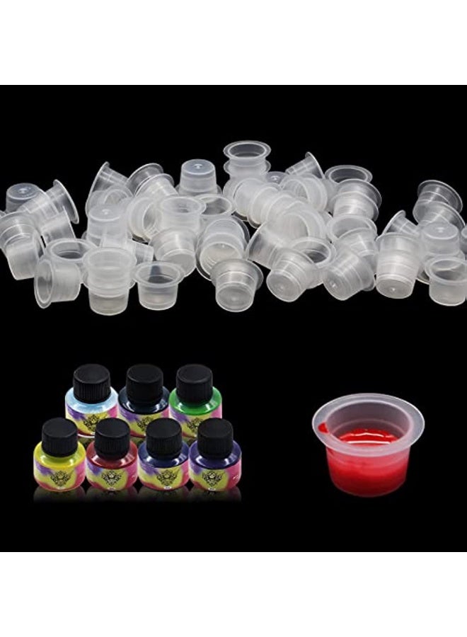 Tattoo Ink Caps - 200Pcs Disable Tattoo Ink Goblets 8mm Cup Tattoo Tattoo for Tattoo Ink Supplies Tattoo Kit Tattoo Ink - Image 3