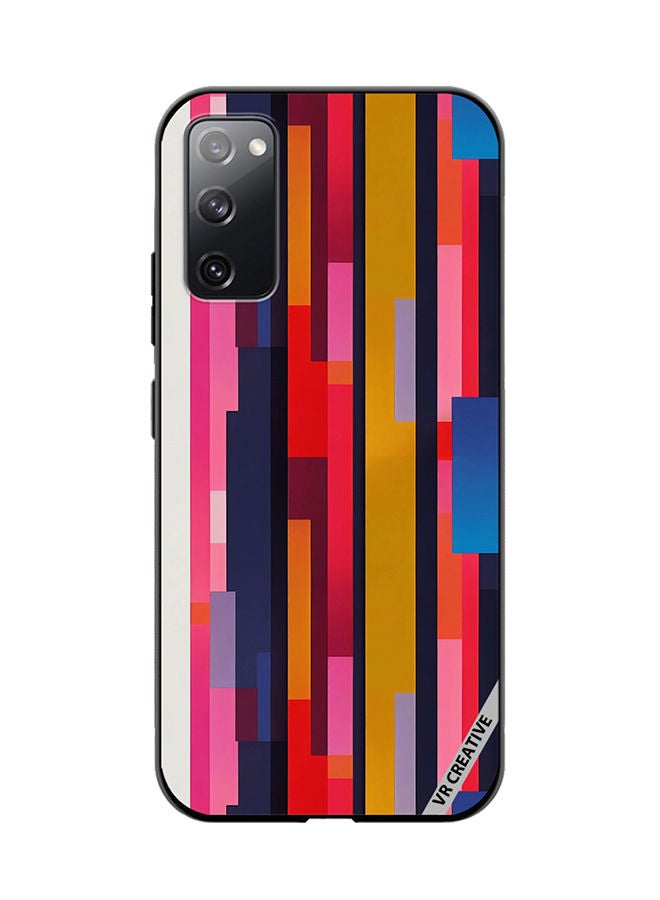 VR CREATIVE Protective Case Cover For Samsung Galaxy S20 FE 5G Abstract Pattern 3D Design Multicolour - Image 1