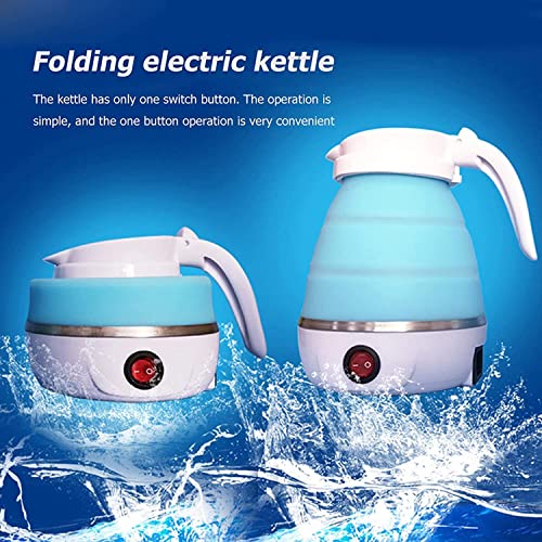 DONDA Travel Folding Electric Kettle, Fast Boiling, Portable Electric Kettle | 600ml Boil Protection, 100-240V Food Grade Silicone Kettle (Multicolor) - Image 4