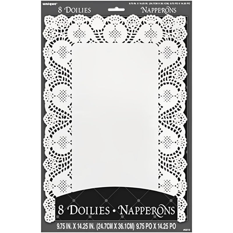 Unique Elegant White Placemat Doilies (Pack of 8) - 9.75" x 14.25" - Premium Paper Table Decorations - Perfect for Parties, Home, & Events - Image 4