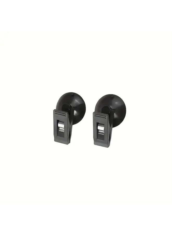4 Pcs Black Heavy Duty Car Window Suction Cup Clips For Sunshades And Accessories - Image 5