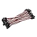 OliYin 20pcs 393inch 10cm 100mm Servo Extension Lead Wire Cable Male to Male KK MK MWC 26awg Servo Wire - Image 3
