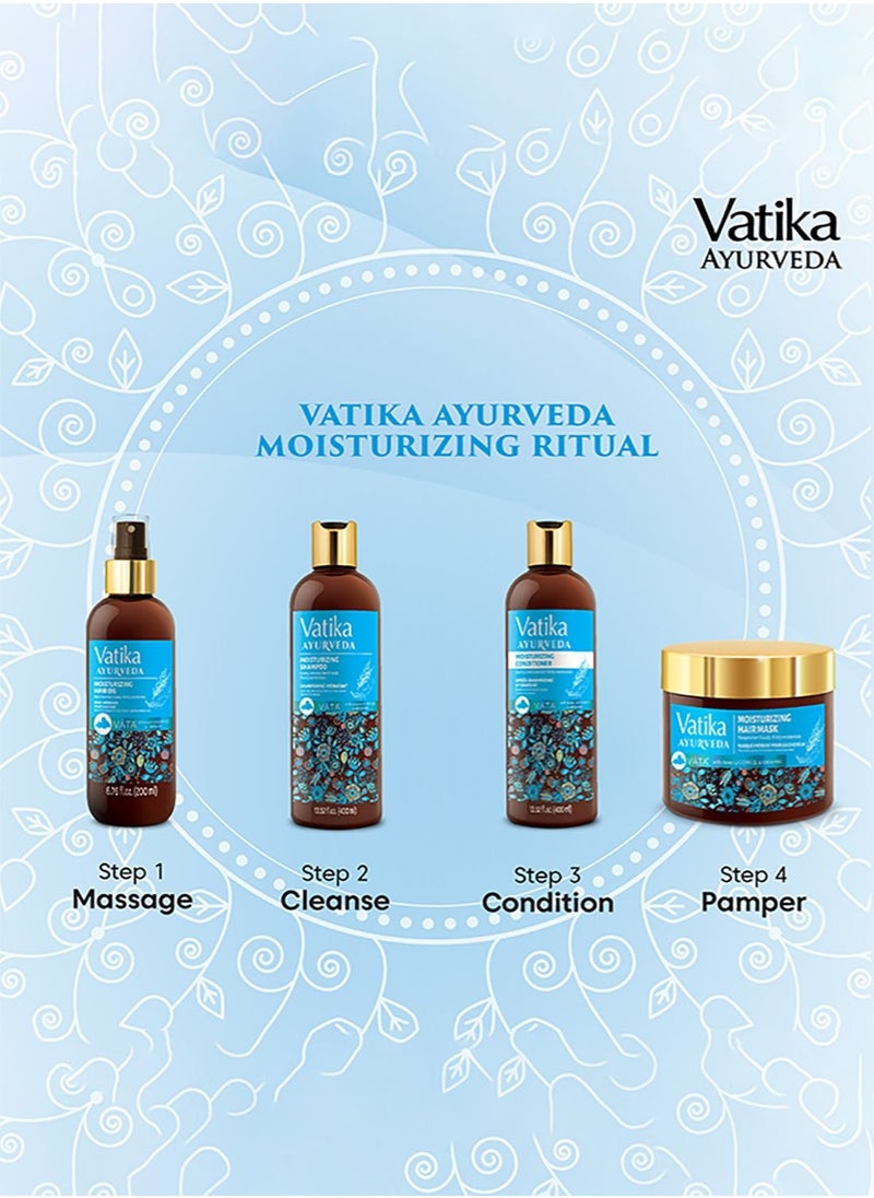 Vatika Ayurveda - Vatika Ayurveda Advance Moisturizing Conditioner (For Pittā) | Enriched With Licorice & Brahmi | For All Hair Types - 400 ml - Image 1