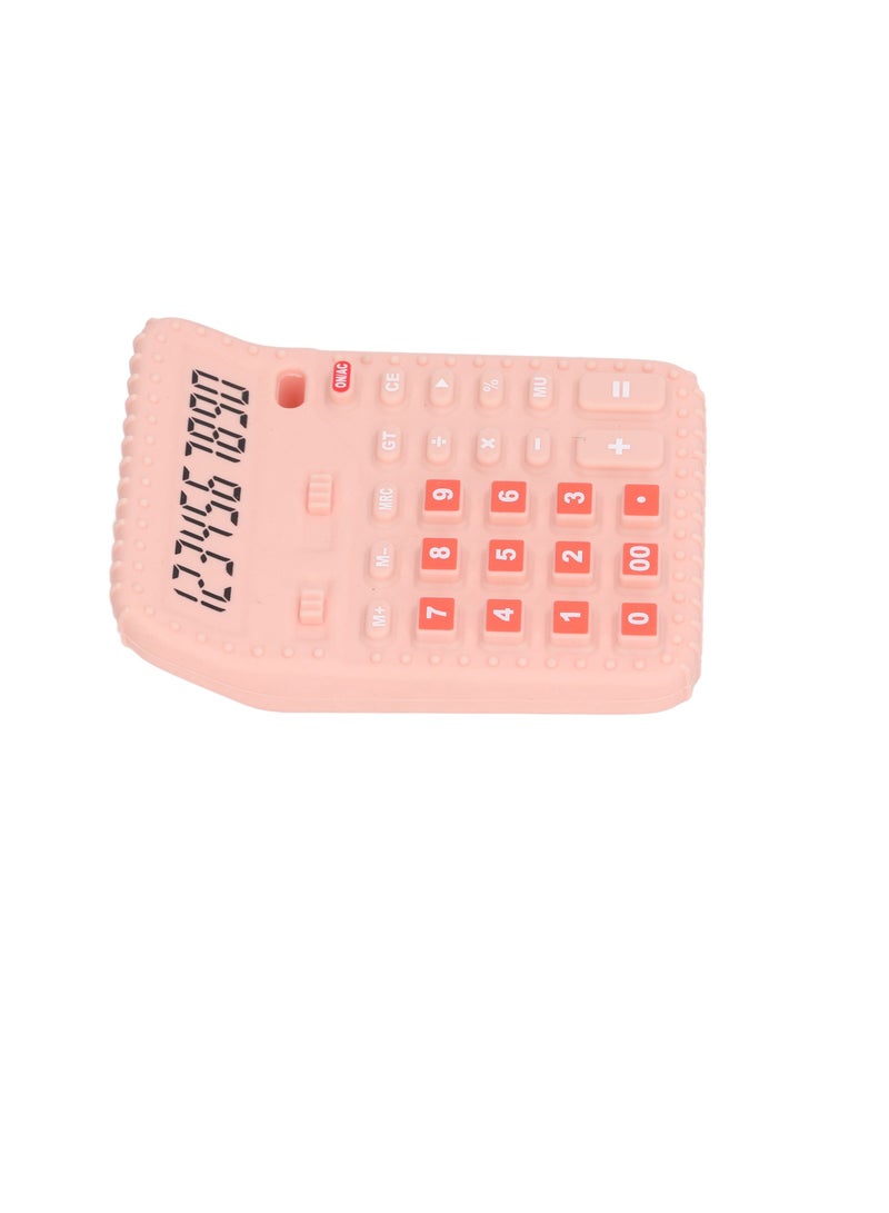 Velaurs Calculator Baby Teething Chew Toy Baby Teething Sensory Toy Pink - Image 3