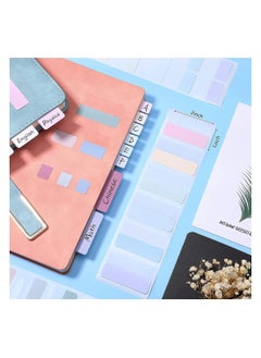 SYOSI Sticky Index Tabs, 420 Pieces Self Adhesive Flag Tabs Writable and Repositionable File Tabs Flags Colored Reading Tabs Page Markers for Binder, Book, Paper, Note, Filer Folder, 3 Sizes  - Image 4