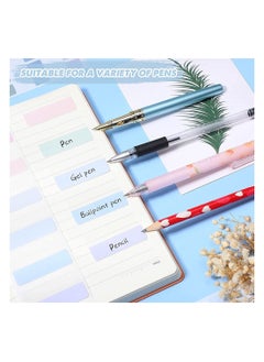 SYOSI Sticky Index Tabs, 420 Pieces Self Adhesive Flag Tabs Writable and Repositionable File Tabs Flags Colored Reading Tabs Page Markers for Binder, Book, Paper, Note, Filer Folder, 3 Sizes  - Image 5