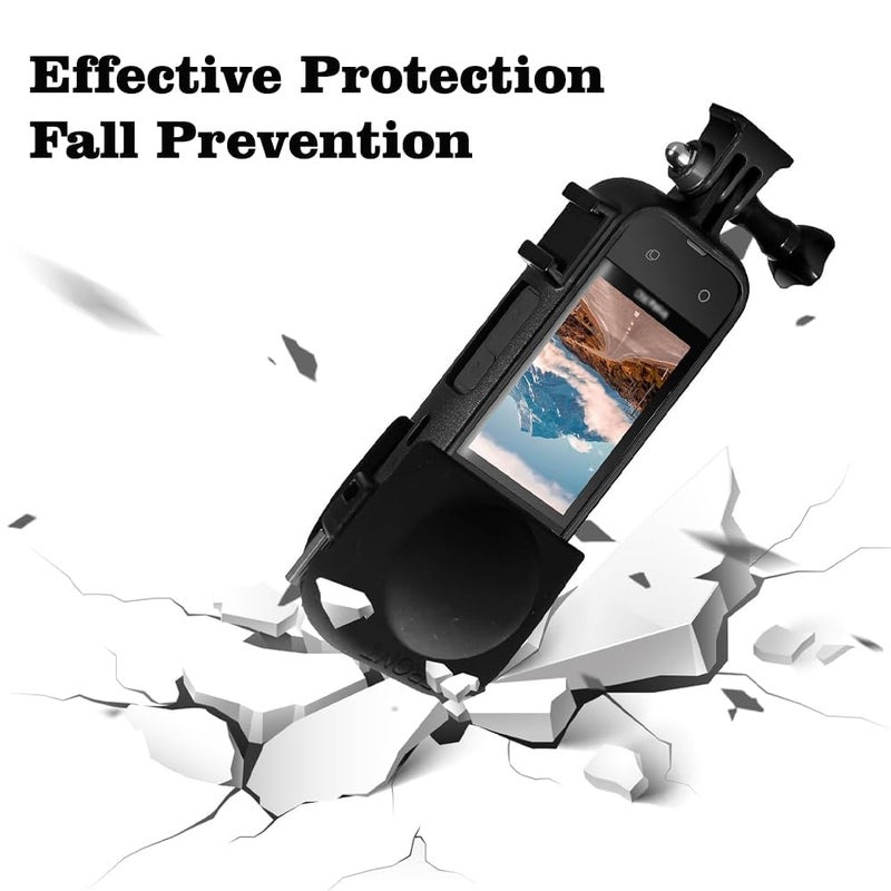 Action Pro Silicone Frame Lens Cap Compatible with Insta-360 X4 Frame Lens Cap, housing Mount Accessories - Image 2