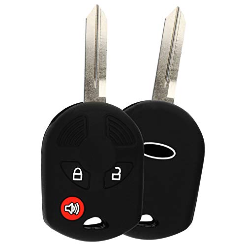 KeylessOption KeyGuardz Keyless Remote Car Key Fob Outer Shell Cover Soft Rubber Case for Ford F-150 Ranger Edge Escape Lincoln - Image 2