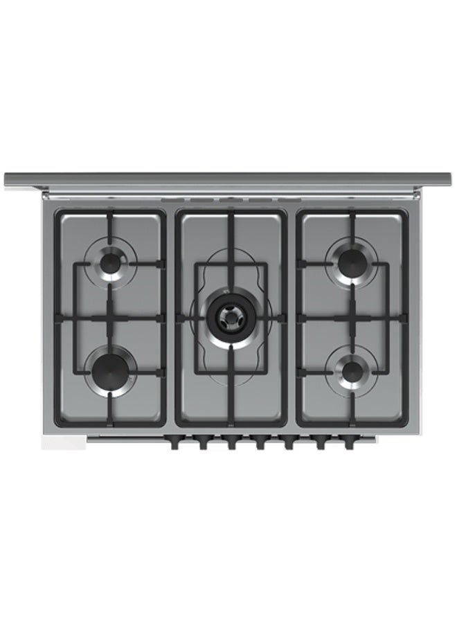 Fresh Fresh Gas Stove 5 Burners 90 CM Jumbo Mirror Plus Full Safety Touch Hydraulic  - Image 2