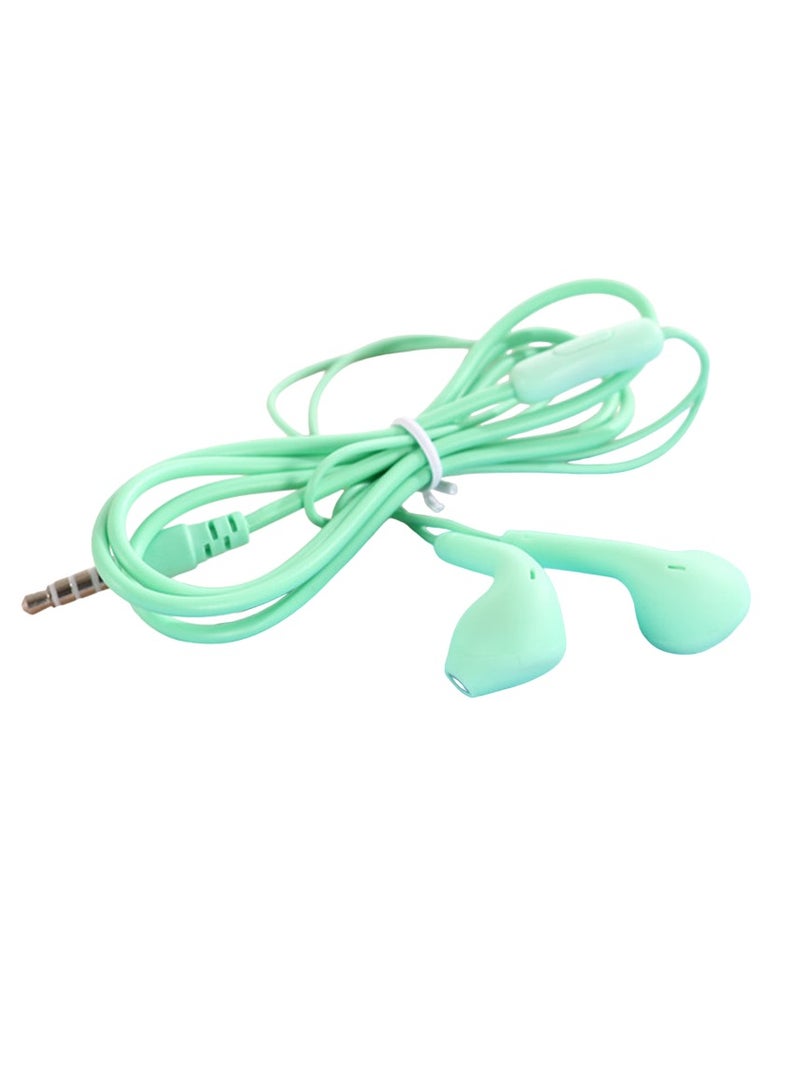 AROAQ 3.5mm Stereo In Ear Headphones, Universal Wired Control Earphone, Comfortable Hifi Sound Sports Music Earbuds, Portable Stylish Wired Headsets With Microphone And Button Control, (1pc, Green) - Image 1