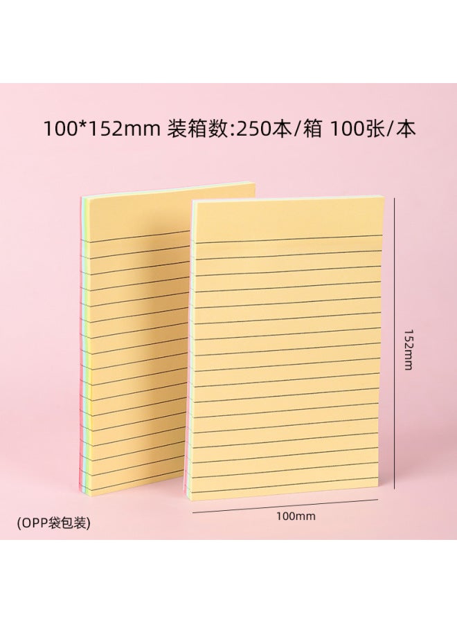 HELPS Office Color Horizontal Line Post-it Notes With Sticky Student Notes Can Tear Notes Note Notes Stationery - Image 1