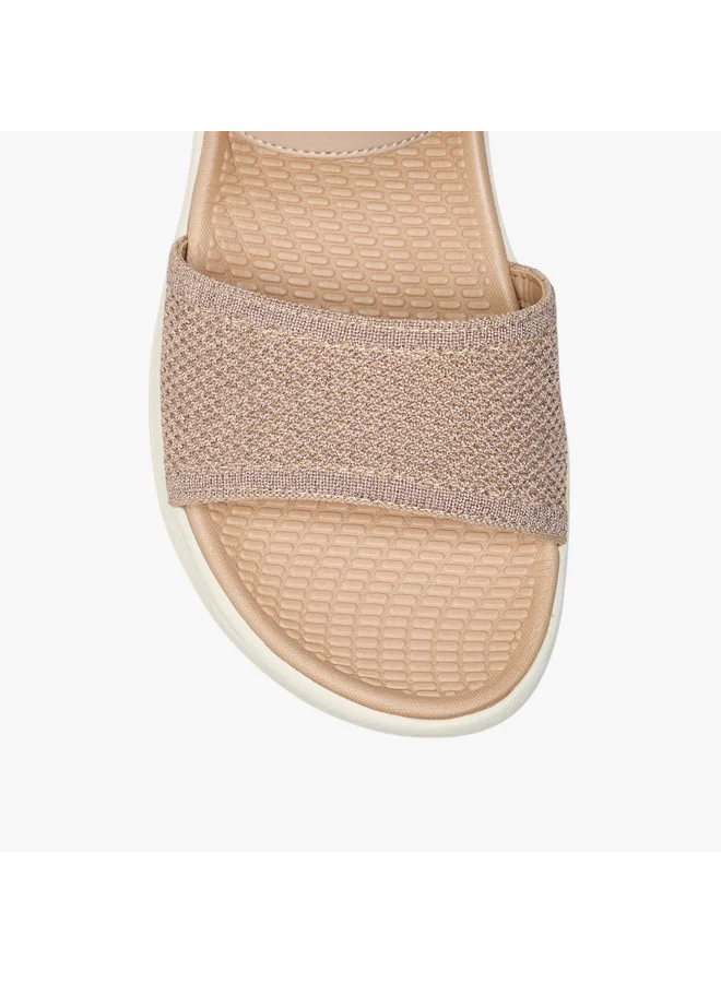 Le Confort Women's Textured Sandals with Hook and Loop Closure