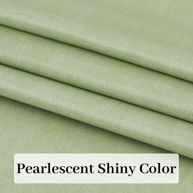FAVE Sage Green Table Cloth PU Table Cloth for Kitchen Dining Table Farmhouse Tablecloths for Rectangle Table Green55x78 - Image 2