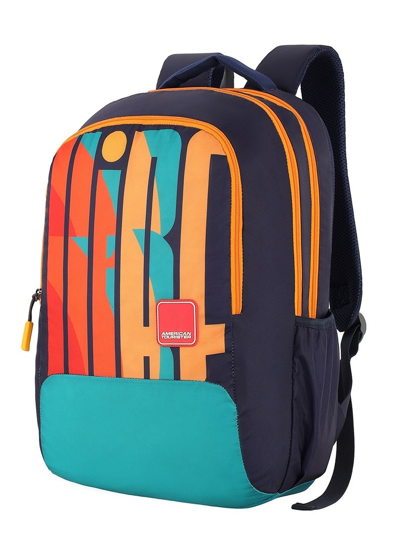 AMERICAN TOURISTER Quad 2.0 Backpack, 31.5L Capacity, Polyester, Multicolor|Fits 15.6" Laptop|Bottle Holder|Ergo Back & Shoulder|Front Pocket - 1 Year International Warranty - Image 1