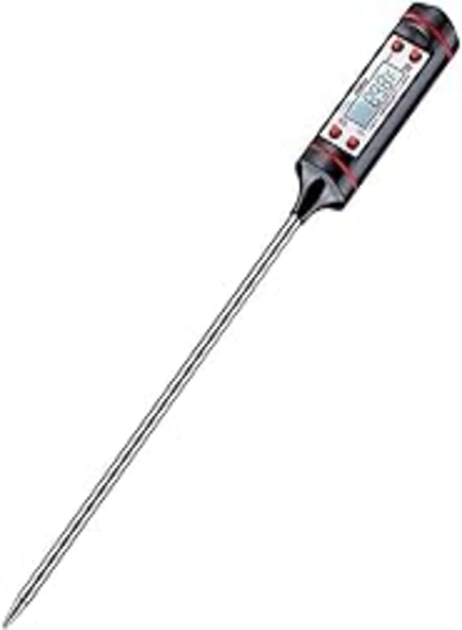 Digital Cooking Meat Thermometer, Cooking Thermometer With Instant Read,For Wax Making, Soap Making Lcd Screen, Hold Function For Kitchen Food Smoker Grill Bbq Meat Candy Milk Water By Julia Store