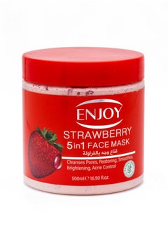 ENJOY Enjoy face & Body 5 in 1 whitening mask strawberry  - Image 1