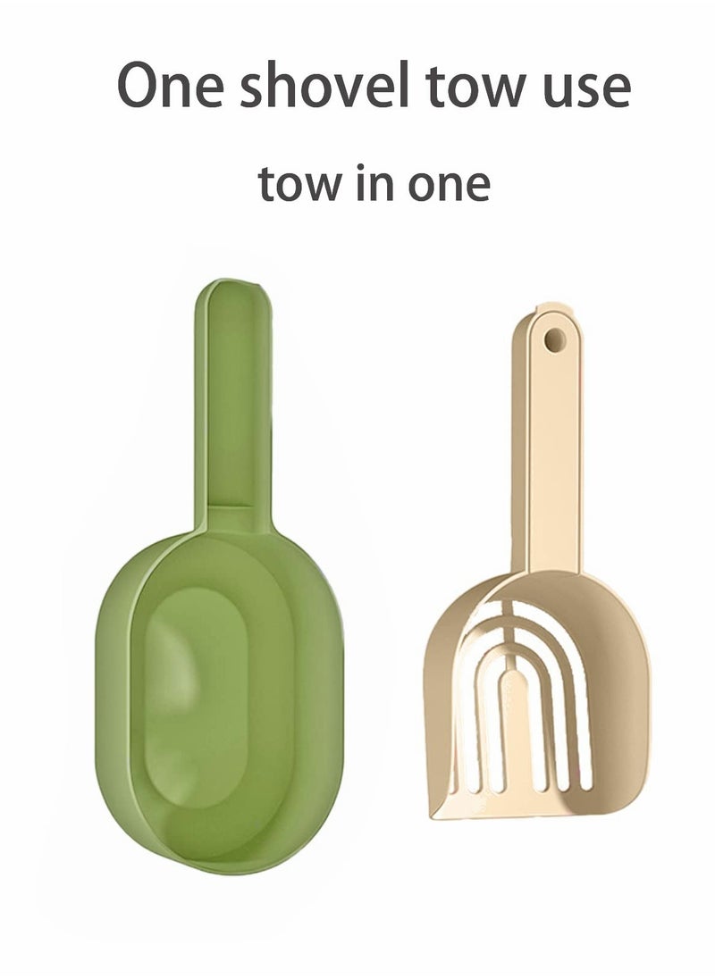 Generic - Cat Litter Scooper with Deep Shovel, Integrated Detachable Large Capacity, Portable Easy to Sieve and Clean Plastic Cat Shovel Set, Suitable for All Kinds of Cat Litter Box - Image 1