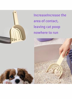 Generic Cat Litter Scooper with Deep Shovel, Integrated Detachable Large Capacity, Portable Easy to Sieve and Clean Plastic Cat Shovel Set, Suitable for All Kinds of Cat Litter Box  - Image 5