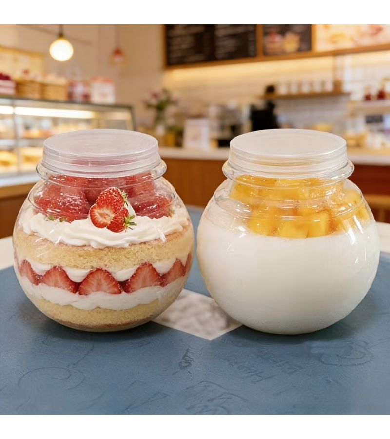 12 Set Yogurt Mousse Cups for Ice Cream Holiday Birthday Wedding Party Desserts - Image 3