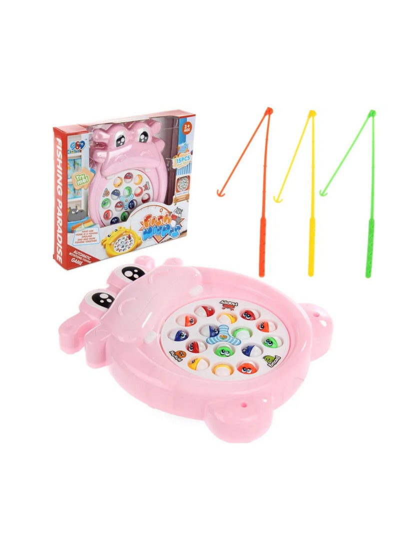 Fun Hippo Fishing Game - Battery Operated, Fun for Kids, Develops Focus and Hand-Eye Coordination! - Image 1