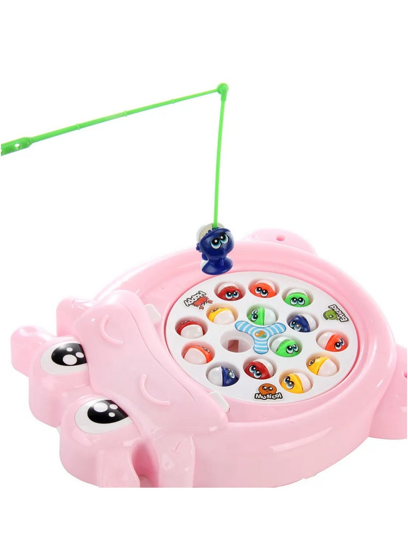 Fun Hippo Fishing Game - Battery Operated, Fun for Kids, Develops Focus and Hand-Eye Coordination! - Image 2