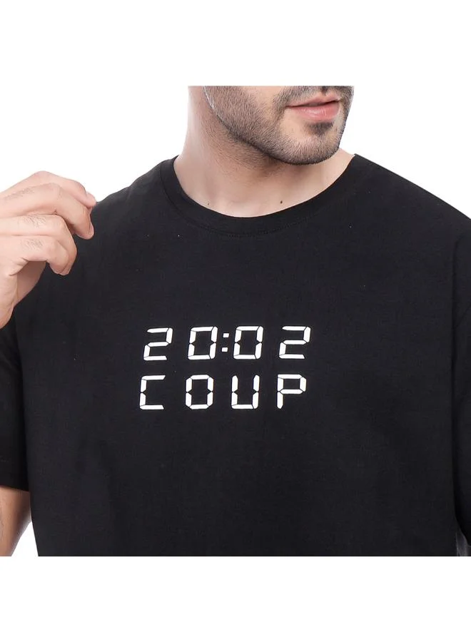 Coup Coup Men Casual Single Jersey T-Shirt 1000826 3XS - Black