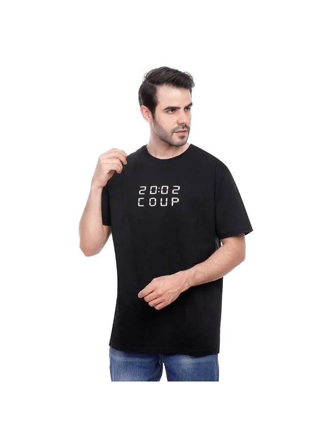 Coup Coup Men Casual Single Jersey T-Shirt 1000826 3XS - Black