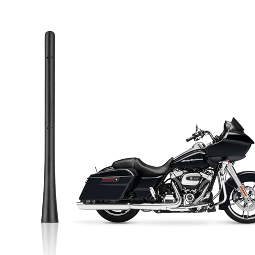 Tectary Short Antenna for Harley Davidson Motorcycles Electra Street Road Glide Ultra Limited Tour Pack Accessories 19892026 7 Rubber Antenna Replacement for FMAM Reception - Image 1