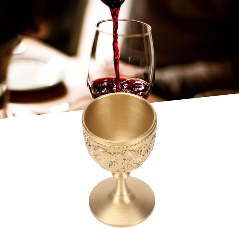 [New arrival] 1 Pcs Gold Chalice Retro Embossed Decoration for Wine Goblet,Thickened Brass Gothic Goblet for Bar, Restaurant And Home Decoration(8.7 x 5cm / 3.4 x 2.0in ) Newly stocked local goods Temp resistant Discounted price Easy for adults & kids Suitable for KSA seasons Any KSA address orderable All-round unified build Limited remaining units Resist frequent use Super high sales Practical daily solution Odor resistant Treated anti-rust metal Shoppers pick Cost-effective pick Short time available Very popular product Durable versatile substance Global assemble options Air & land transit compatible Natural material Easy assemble Comfortable to use Minimal design - Image 5