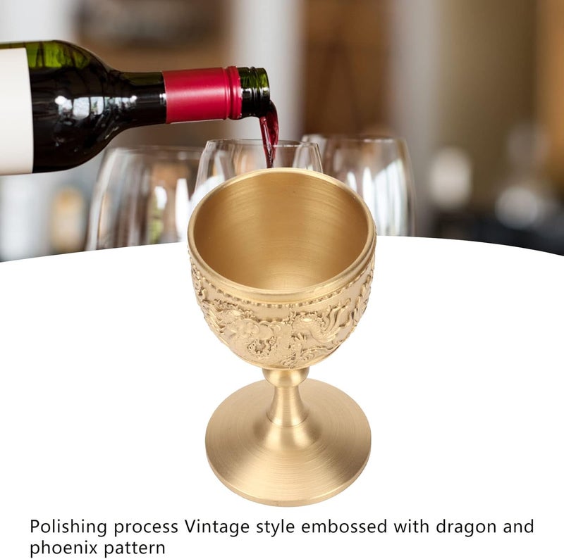 [New arrival] 1 Pcs Gold Chalice Retro Embossed Decoration for Wine Goblet,Thickened Brass Gothic Goblet for Bar, Restaurant And Home Decoration(8.7 x 5cm / 3.4 x 2.0in ) Newly stocked local goods Temp resistant Discounted price Easy for adults & kids Suitable for KSA seasons Any KSA address orderable All-round unified build Limited remaining units Resist frequent use Super high sales Practical daily solution Odor resistant Treated anti-rust metal Shoppers pick Cost-effective pick Short time available Very popular product Durable versatile substance Global assemble options Air & land transit compatible Natural material Easy assemble Comfortable to use Minimal design - Image 4