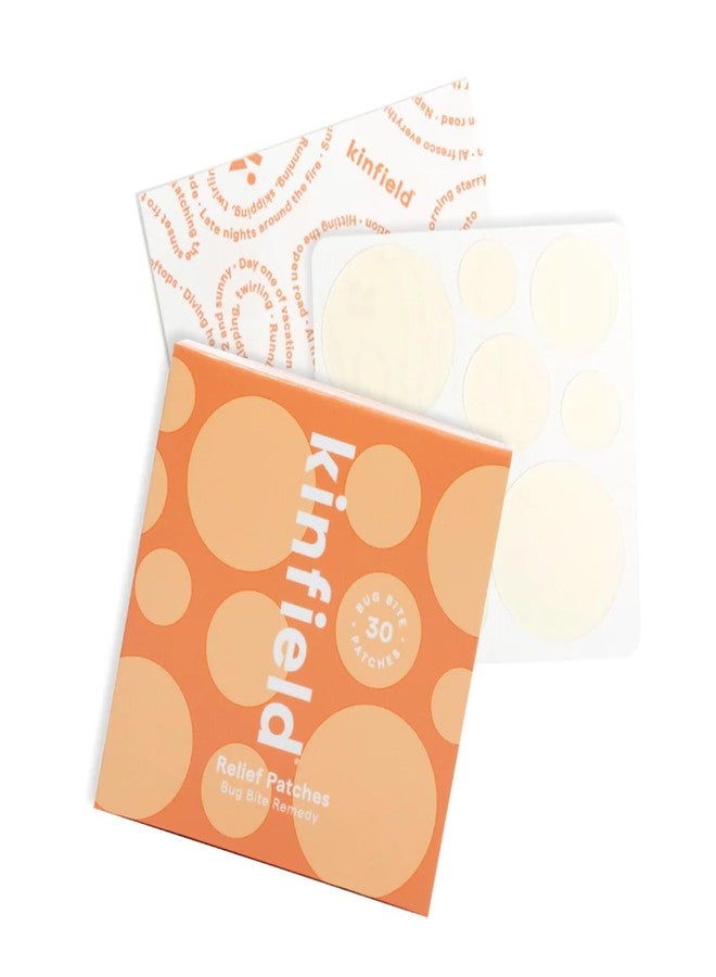 Kinfield Bug Bite Remedy Relief Patches - Hydrocolloid Skin Soothers Against Itch and Irritation - Cruelty, and Paraben Free - Vegan After Bite Treatment - 30 x Patches - Image 1