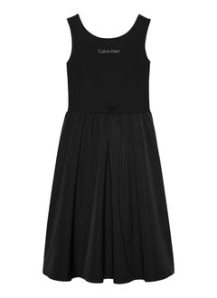 Calvin Klein Jeans Kids Back Detail Punto Dress  - Image 4