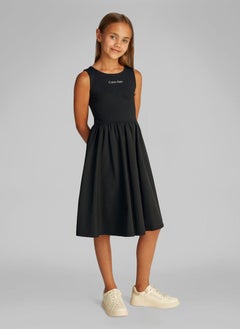 Calvin Klein Jeans Kids Back Detail Punto Dress  - Image 1