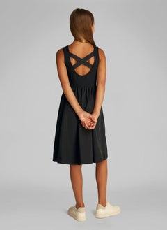 Calvin Klein Jeans Kids Back Detail Punto Dress  - Image 2