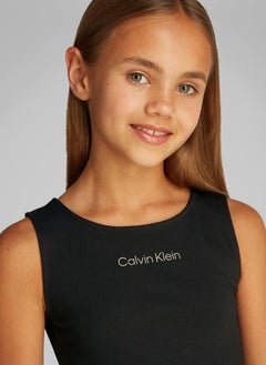 Calvin Klein Jeans Kids Back Detail Punto Dress  - Image 3