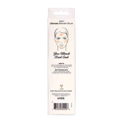 JOAH Ultimate Blender Beauty Brush, Wide Flat Tip, Gently Buffs, Seamlessly Blends, Ultra-Firm Dense 100 Percent Synthetic Bristles - Image 4