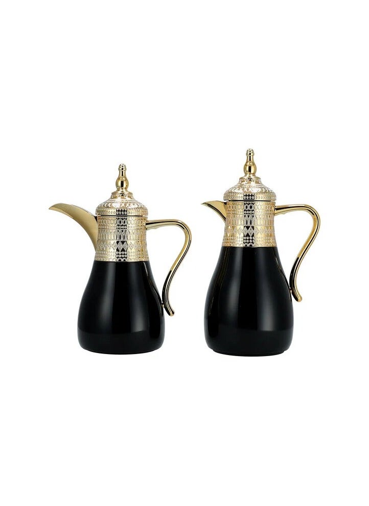 Dallaty gold and black steel flask 1L + 700ml 2 pcs - pzsku/Z560EF83B9993E26BDE79Z/45/_/1706348229/1eeb6317-5e10-4b25-b21f-02c0ba45934d