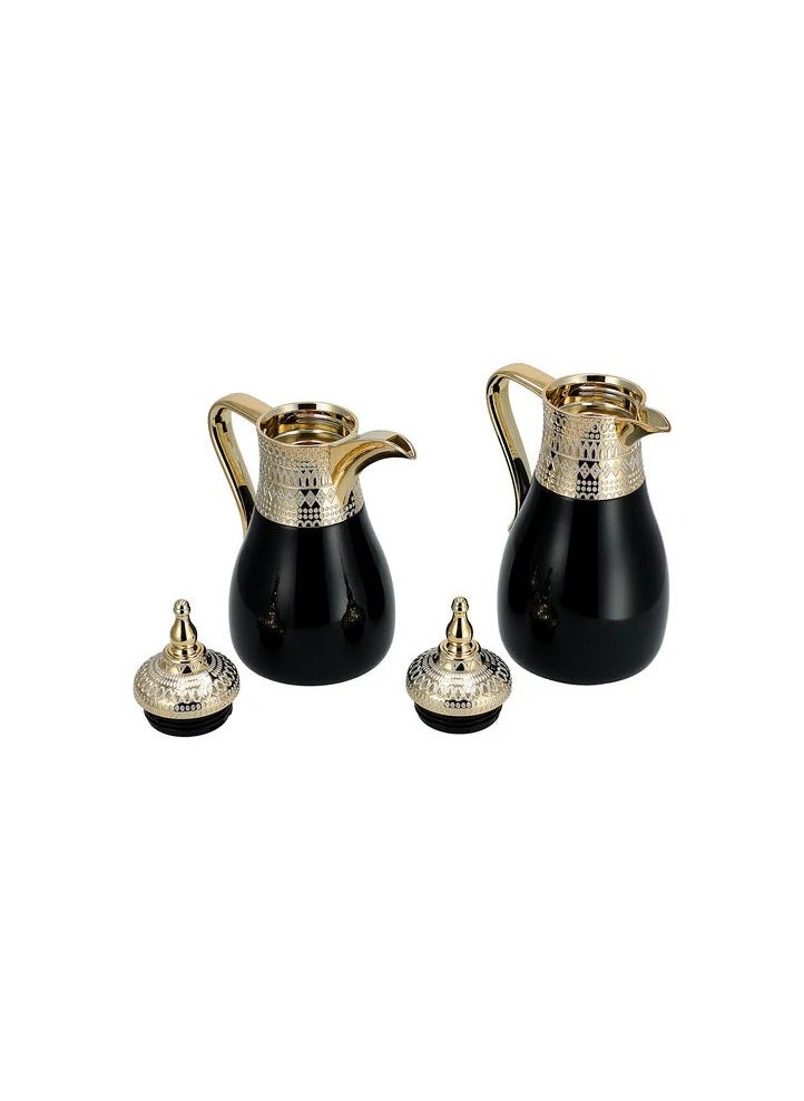 Dallaty gold and black steel flask 1L + 700ml 2 pcs - pzsku/Z560EF83B9993E26BDE79Z/45/_/1706348259/a001fec4-154d-46ca-8050-8ff720d4ae47