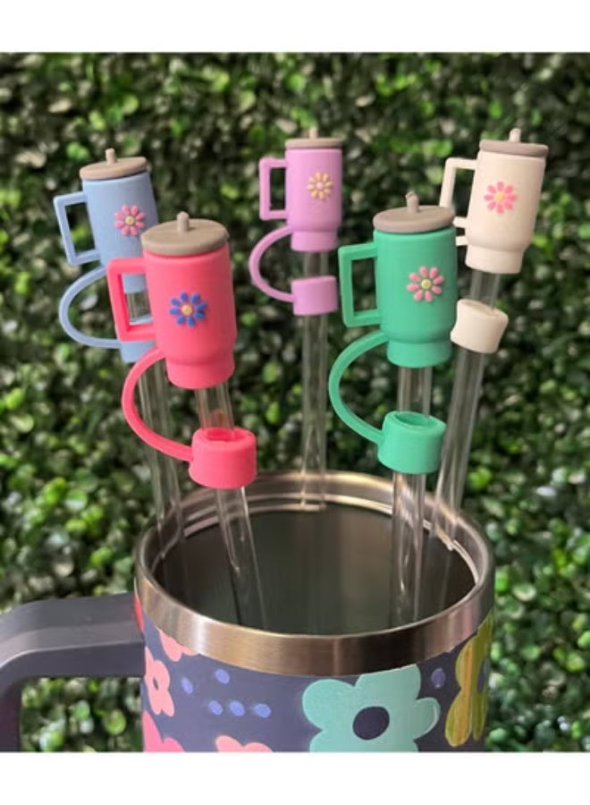 Stanley Quencher H2.0 FlowState Stainless Steel Vacuum Insulated Tumbler with Lid & Straw for Water, Coffee, Tea, Smoothies and More, Black, 40 oz, Free Straw Toppers - Image 2