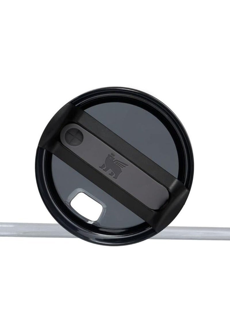 Stanley Quencher H2.0 FlowState Stainless Steel Vacuum Insulated Tumbler with Lid & Straw for Water, Coffee, Tea, Smoothies and More, Black, 40 oz, Free Straw Toppers - Image 3