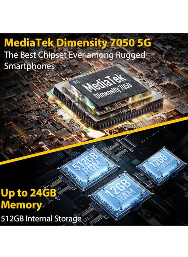 أوليفون باور ارمور 18 ثنائي الشريحة باللون الأسود 24 جيجا بايت رام 512 جيجا بايت 5G - إصدار المملكة العربية السعودية - Image 4