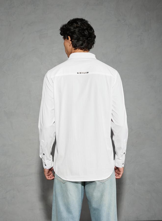 Technosport Solid Spread Collar Regular Fit Shirt - Image 3
