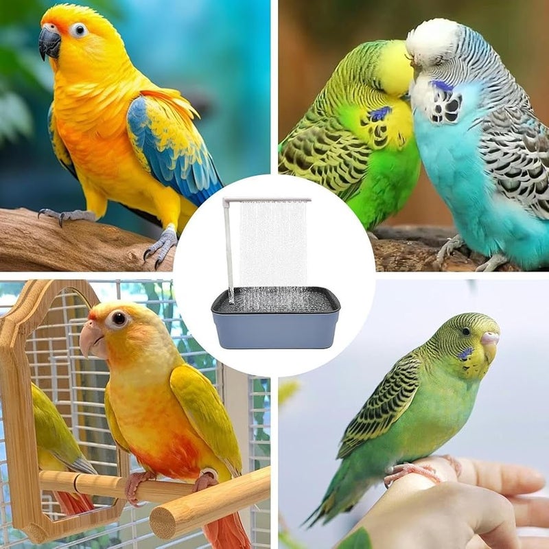 حوض استحمام الطيور الآلي مع ماء جارٍ آمن للاستحمام الممتع لطيور الحيوانات الأليفة الصغيرة - Image 5