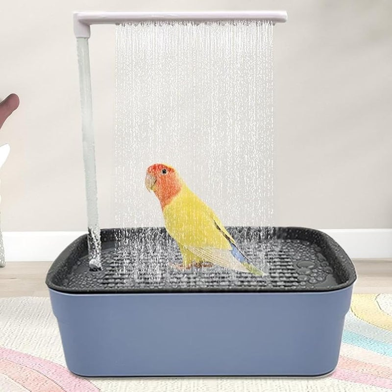 حوض استحمام الطيور الآلي مع ماء جارٍ آمن للاستحمام الممتع لطيور الحيوانات الأليفة الصغيرة - Image 4