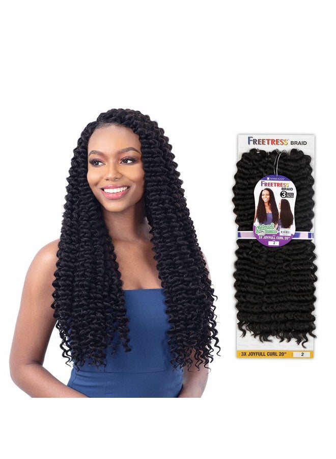 FreeTress Braids Freetress Crochet Braid 3X Joyfull Curl 20" (T30) - Image 3