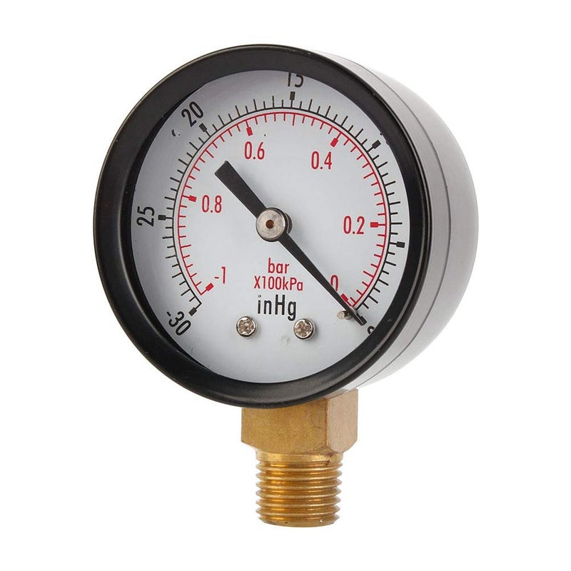 Copper Alloy Pressure Gauge Lower Mount 2 Pack 1 4 NPT For Air Compressor Water Oil Gas - Image 3