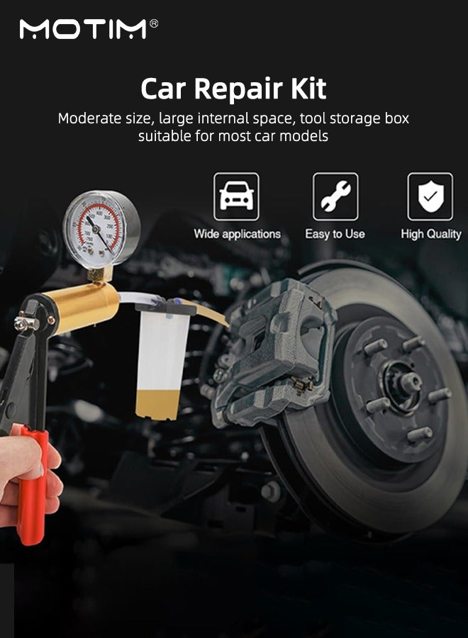 Motim Hand Held Vacuum Pump Tester Brake Bleeding Kit, Brake Fluid Bleeder Tool for Automotive Vehicle Truck and Motorbike Diagnosis, Hand Held Vacuum Pump Tester  - Image 2