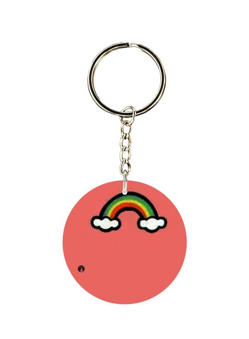 Rainbow Printed Keychain